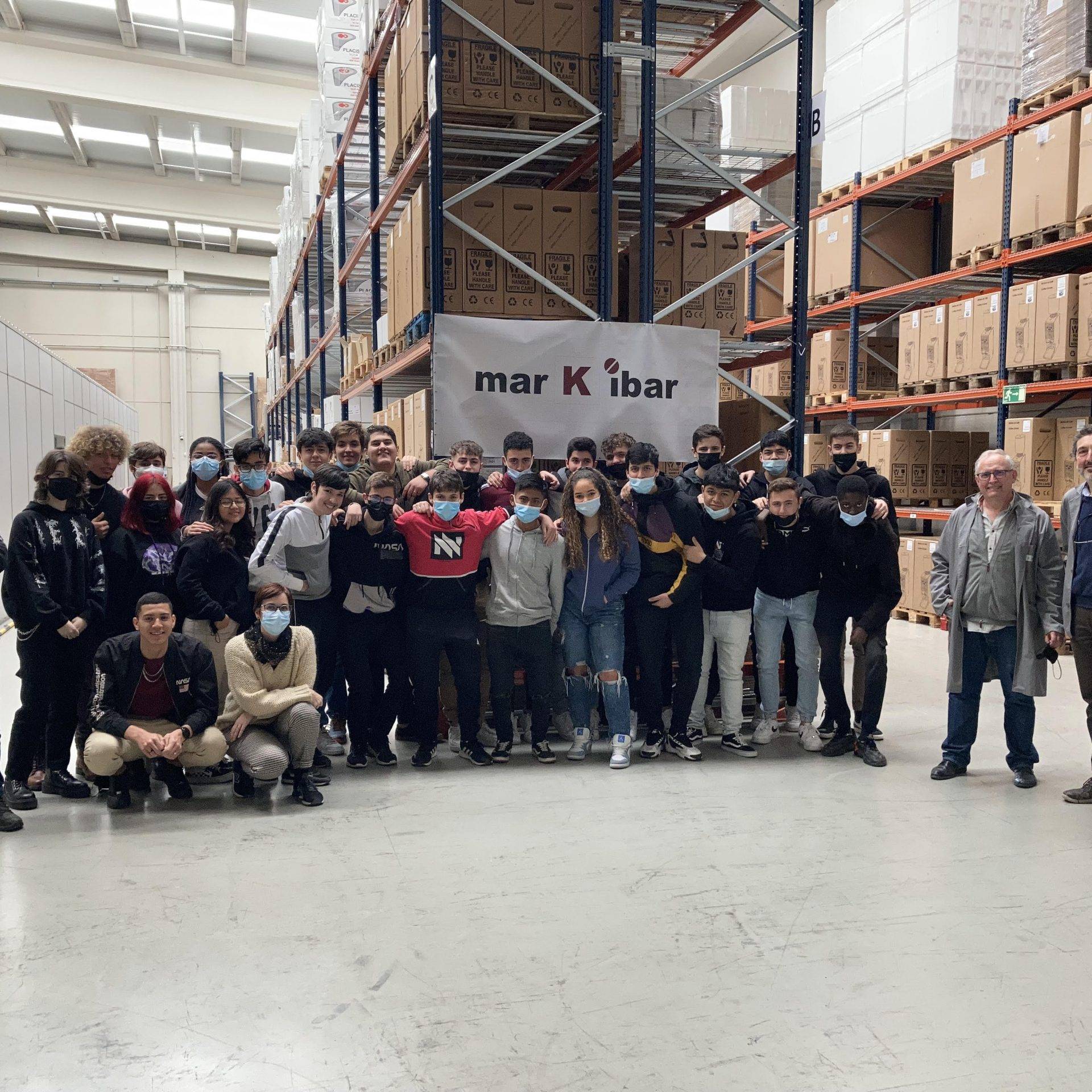 Visita de de alumnos IES Navarro Villoslada 2022 a las instalaciones de Markibar