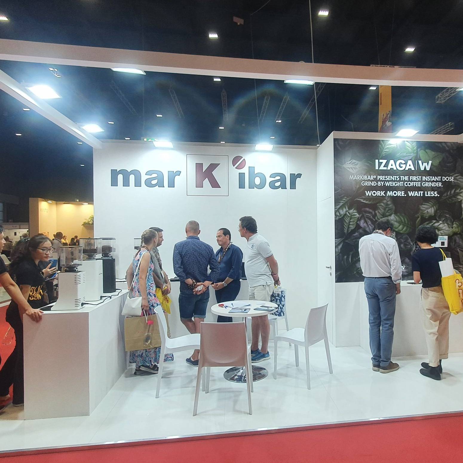 Foto del stand de Markibar en el World of Coffee 2022 de Milan