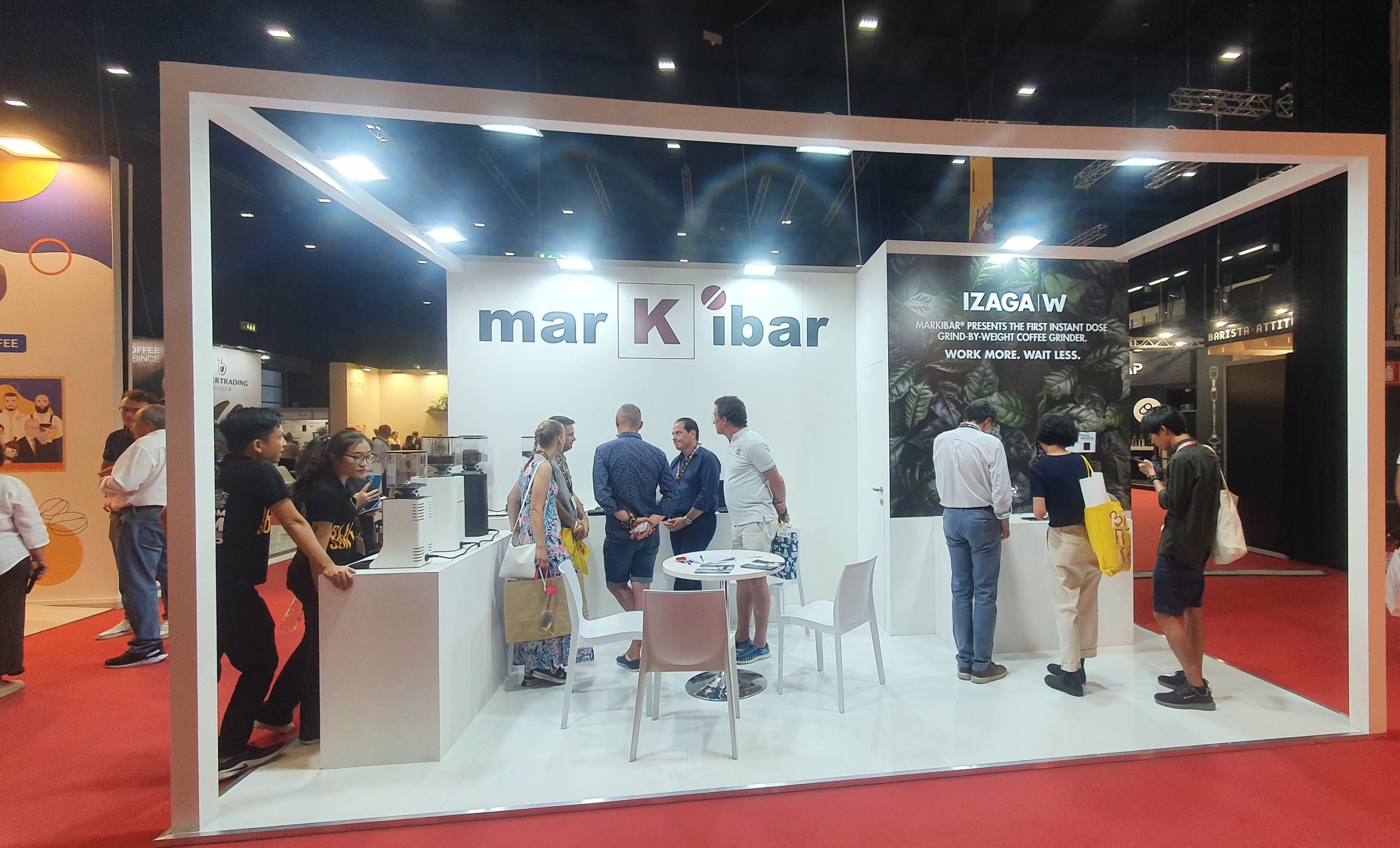 Foto del stand de Markibar en el World of Coffee 2022 de Milan